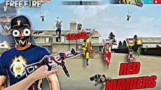 BR RANK SOLO⚡ GAMEPLAY 🦾WITH RED NUMBERS🗿 FREE FIRE freefire rednumbers A7ANFF sologameplay [upl. by Yeclehc552]