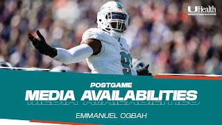 LB Emmanuel Ogbah meets with the media  Miami Dolphins [upl. by Duile]