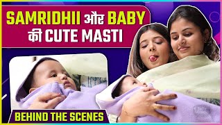 Samridhii Shukla Fun Time With Baby On Set Speaks Marathi  Behind The Scenes [upl. by Nilkcaj]