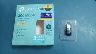 TPLINK WiFi Dongle 300 Mbps Mini Wireless Network USB WiFi Adapter honest review and unboxing [upl. by Atikim559]