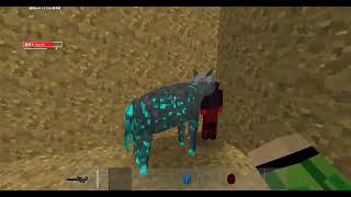 Survivalcraft 2 Fight  Bear grylls vs Hyena boss  Tribal Mod [upl. by Lune]