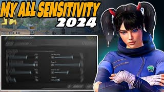 NEW😱BEST SENSITIVITY amp SETTINGS 2024🔥 5 Finger Claw Gyroscope  PUBG MOBILE [upl. by Hallam]