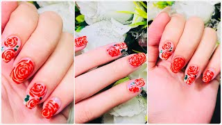 Easy nail designs for beginners  Navratri special nail art designs naildesign viralvideo cute [upl. by Jennette30]