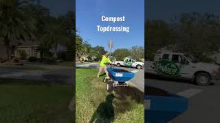 Topdressing with compost for the WIN topdress topdressing compost organicfertilizer organic [upl. by Madigan]