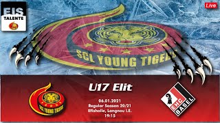 MS 2021  U17 Elit  Regular Season  SCL Young Tigers vs EHC Basel Nachwuchs [upl. by Ahsakal960]