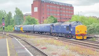 37407 tnt 37218 5M57 1002 Holyhead Car M D Derby R T C Network Rail [upl. by Emylee504]