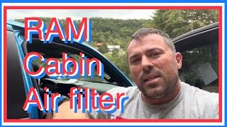 RAM 1500 cabin air filter change 2019 to current [upl. by Olegna]