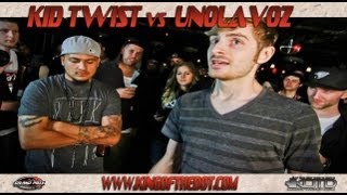 KOTD  Rap Battle  Kid Twist vs Uno Lavoz  GP2012 R2 [upl. by Farrison]