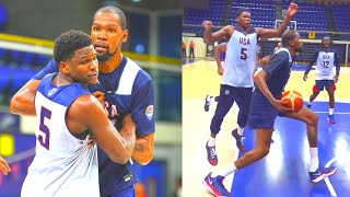 Kevin Durant Participated 5on5 Scrimmages At Team USA Basketball Practice in Paris [upl. by Myriam]