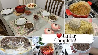 JANTAR COMPLETO DIA DOS NAMORADOS  ENTRADA  SALADA  PRATO PRINCIPAL  SOBREMESA [upl. by Etaner]