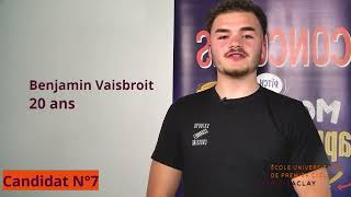 Benjamin Vaisbroit  Candidat n°7  CMA180 2022 [upl. by Onek852]