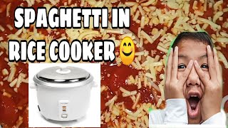 How to Cook MALA JOLLIBEE SPAGHETTI SA RICE COOKER [upl. by Arriek]