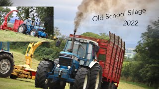 OLD SCHOOL SILAGE 2022  Ford 8730  8210  TW10  Southeast 6 Cylinder Club [upl. by Milinda]