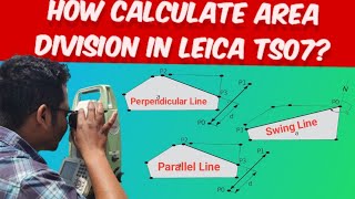 How calculate Area Division in Leica TS07 [upl. by Idyh]