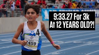 12YearOld DEMOLISHES 3k National Record That Stood For 36 Years At AAU Junior Olympics 2023 [upl. by Artair92]