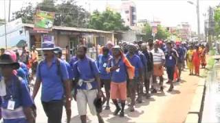 Catholics Walk of Faith to Vailankanni 2010 Pilgrimage [upl. by Ayotahs]