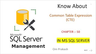 Common Table Expression CTE [upl. by Ripley485]