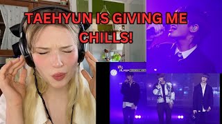 Reacting to Kpop  TXT  20cm live KBS WORLD [upl. by Nnyrb832]