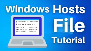 How to Edit the Hosts File on Windows 10 [upl. by Airret]