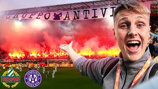 CRAZY Ultras Experience At The VIENNA DERBY  Rapid Wien vs Austria Wien [upl. by Lewej]