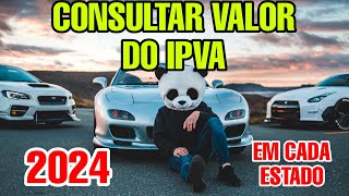 COMO CONSULTAR IPVA 2024 [upl. by Lletnahc767]