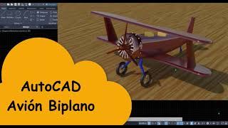 AutoCAD  Avión Biplano [upl. by Bush383]