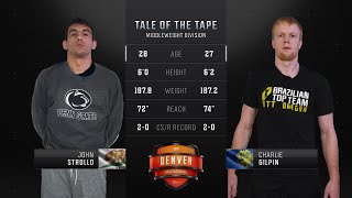 John Strollo vs Charlie Gilpin  Combat Sports Report Invitational Denver [upl. by Dutch]