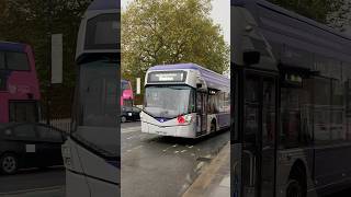 Wright GB Kite Electroliner ‘First York’ 1   Wigginton departing York Rail Station bus shorts [upl. by Sigfried]