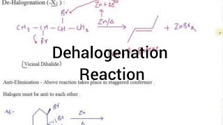 Dehalogenation Reaction I Alkyl Halide I Particles Academy [upl. by Noscire]