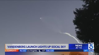 Vanderberg launch lights up SoCal sky [upl. by Michey710]