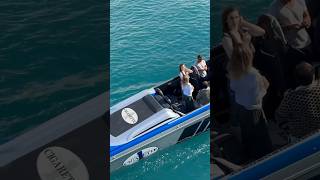 Cigarette fast boat dropping gorgeous clients in Monaco cigaretteboat [upl. by Laemsi]