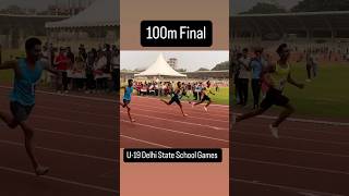 100m Final  U19 Delhi State School Games 202425 motivation army 100m shortvideo [upl. by Collen]