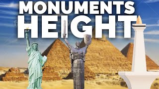 Monuments Height Comparison 3D [upl. by Nelie]