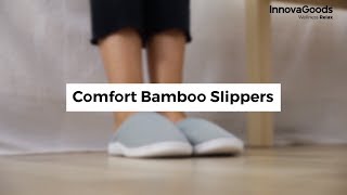 InnovaGoods Wellness Relax Comfort Bamboo Slippers [upl. by Noeruat615]