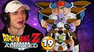 THE GINYU FORCE ARRIVES  DBZ Abridged REACTION Episode 19 [upl. by Eugeniusz442]