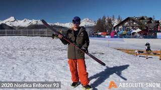 2019  2020  Nordica Enforcer 93 Skis  Video Review [upl. by Wylen]