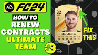 FC 24 How to Renew Contracts Ultimate Team [upl. by Theodore]