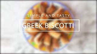 Simple and tasty Greek Biscotti  Paximadia [upl. by Chretien]