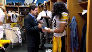 Troy Polamalu Head amp Shoulders Commercial Locker Room [upl. by Hedelman]