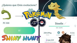 Onix to Steelix shiny ✨Evolving a Pokémon in Pokémon Go [upl. by Baer]