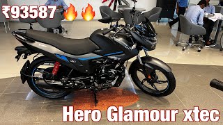 Hero Glamour Xtec Sleek Powerful and Smart  glamour xtec 2024 model [upl. by Nosyerg934]