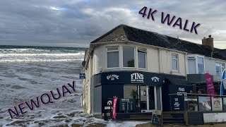 Newquay Town Centre Fistral Beach Towan Beach and Newquay Harbour  4K Virtual Walk [upl. by Ihsoyim]