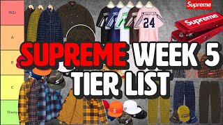 SUPREME Week 5 Tier List [upl. by Einon823]