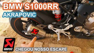 PONTEIRA AKRAPOVIC GP NA BMW S1000RR TITANIUM ESCAPE AKRAPOVIC EXHAUST SOUND [upl. by Annette]