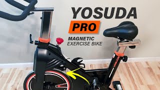 YOSUDA PRO Magnetic Exercise Bike  Unboxing amp First Review [upl. by Drofiar]