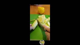 PeelingSlicing and Cutting Veggies  Natural Sounds [upl. by Htiekram870]