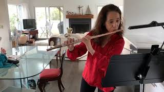 Flutist Helen Campo plays Excerpt from Paganini Caprices [upl. by Tenahs185]