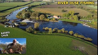 RIVER OUSE FISHING BARBEL amp CHUB [upl. by Ahsienauq]