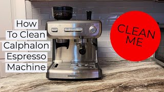 How To Clean Calphalon Espresso Machine  Descaling [upl. by Suissac980]