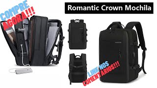 COMPRE AGORA Romantic Crown Mochila de Viagem Expansivel amazon mochilão [upl. by Notseh]